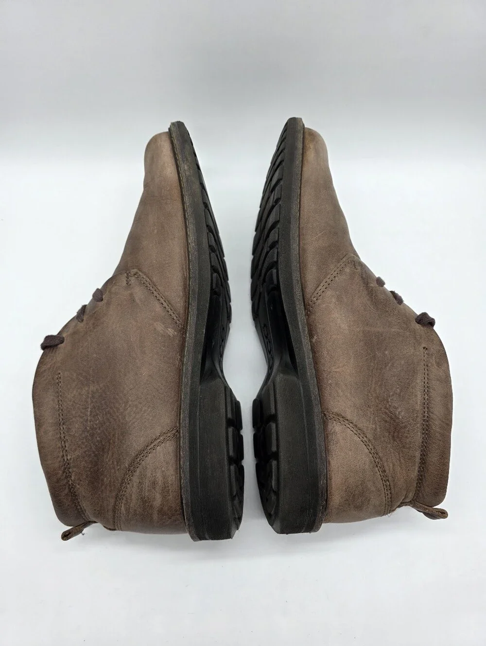ECCO Turn Chukka Boots Waterproof Gore‎ Tex Nubuck Cocoa Brown Leather Men's 47